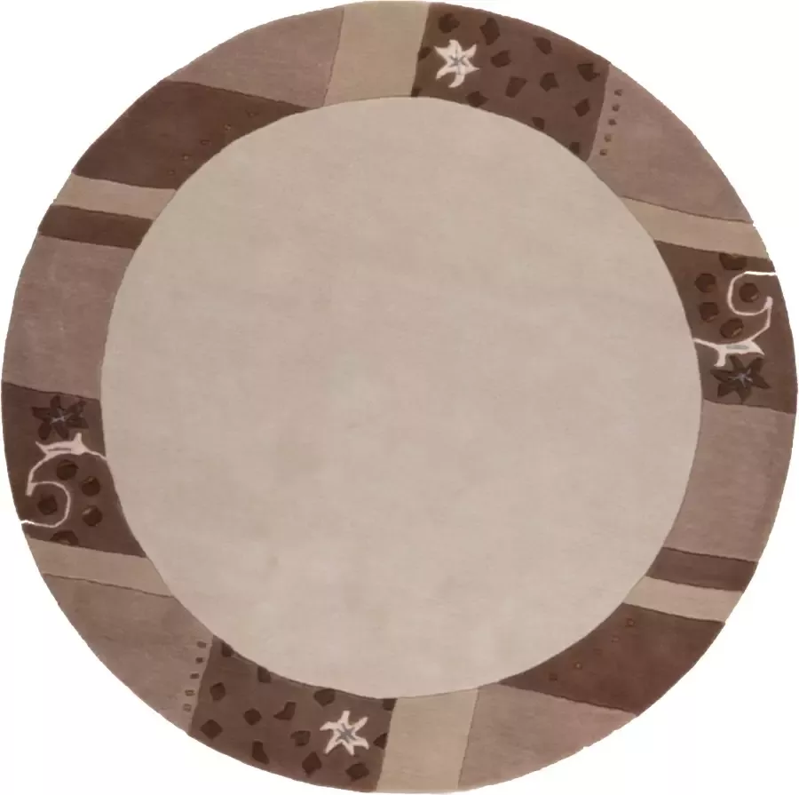 THEKO Wollen kleed Royal Gang zuivere wol met randdessin ideaal in de woonkamer & slaapkamer - Foto 1