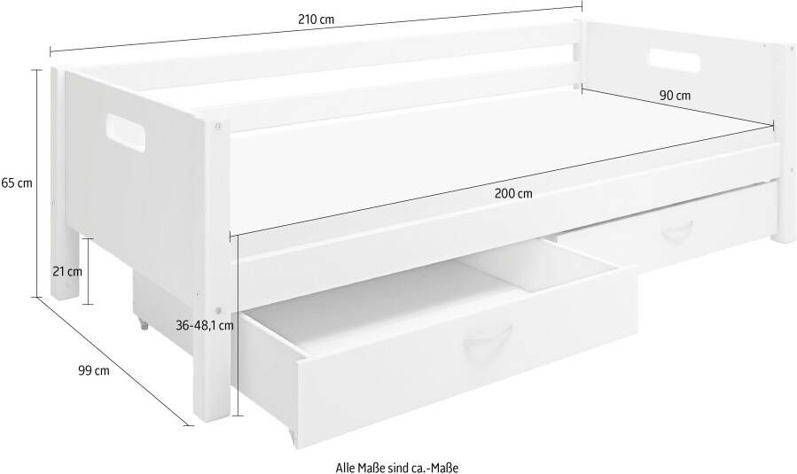 Thuka 1-persoonsledikant Nordic Kinderbett Spielbett Daybett - Foto 2