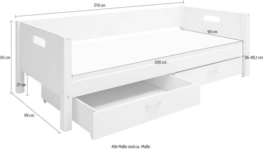 Thuka 1-persoonsledikant Nordic produceert bij Flexa incl rolbodem - Foto 5