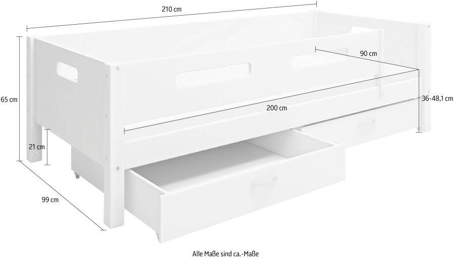 Thuka 1-persoonsledikant Nordic produceert bij Flexa incl rolbodem - Foto 5