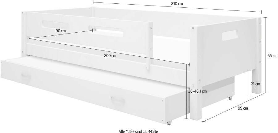 Thuka 1-persoonsledikant Nordic produceert bij Flexa incl rolbodem - Foto 2