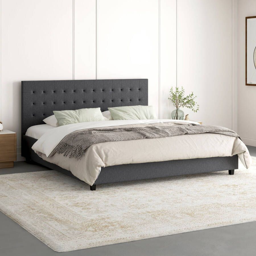 Home affaire Gestoffeerd bed met stiksel zacht verdikt ligoppervlak 140x200 of 180x200 cm (1-delig) - Foto 3