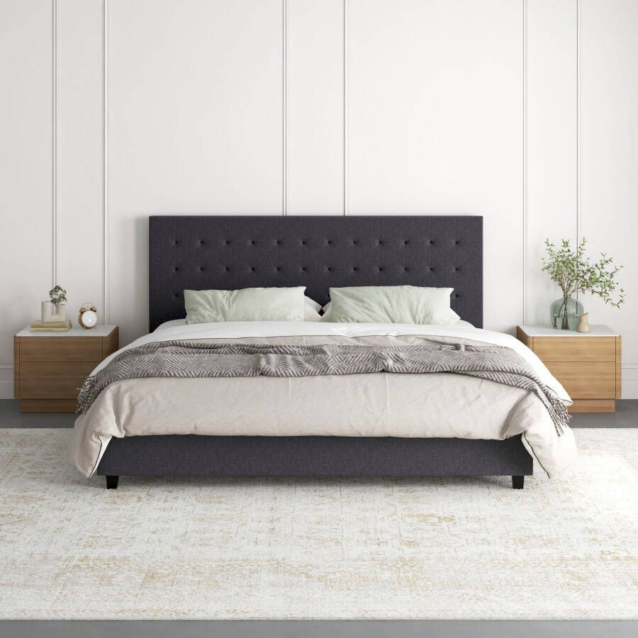 Home affaire Gestoffeerd bed met stiksel zacht verdikt ligoppervlak 140x200 of 180x200 cm (1-delig) - Foto 4