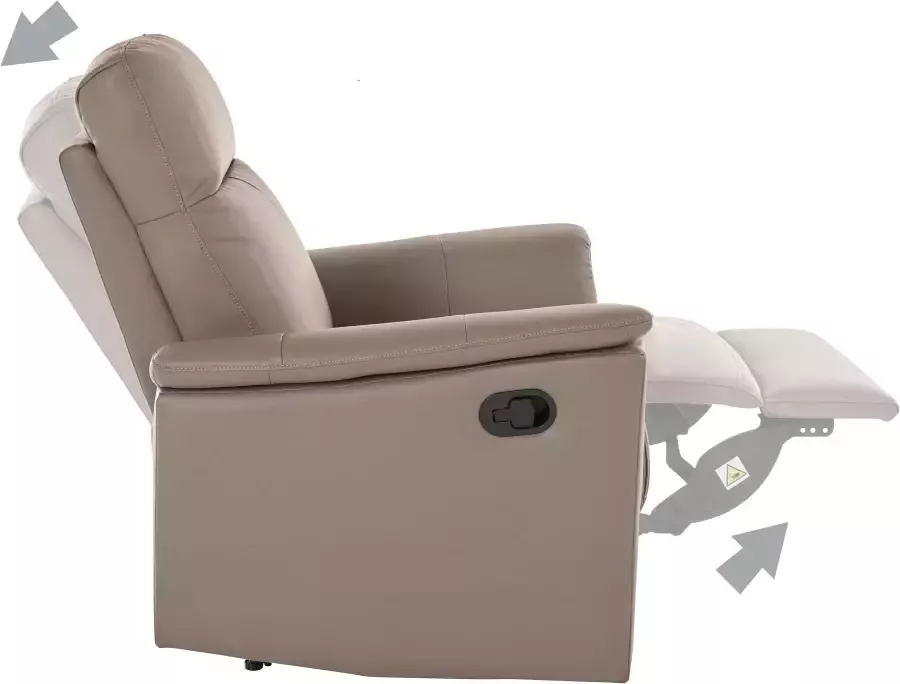 Home affaire Relaxfauteuil Southbrook TV-Sessel mit Schlaffunktion Wohnzimmer Funktionssessel met handmatige en elektrische relaxfunctie - Foto 4