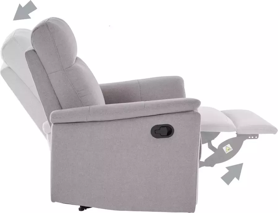 Home affaire Relaxfauteuil Southbrook TV-Sessel mit Schlaffunktion Wohnzimmer Funktionssessel met handmatige en elektrische relaxfunctie - Foto 3