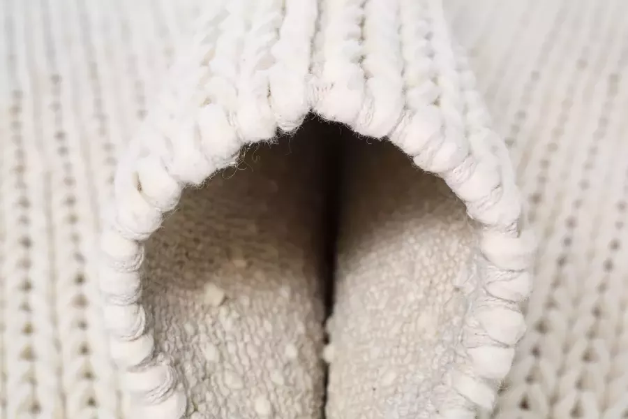 Home affaire Wollen kleed Noyack Handgeweven kleed tricot-look met de hand geweven zuivere wol - Foto 6