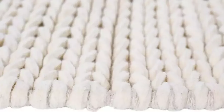 Home affaire Wollen kleed Noyack Handgeweven kleed tricot-look met de hand geweven zuivere wol - Foto 10