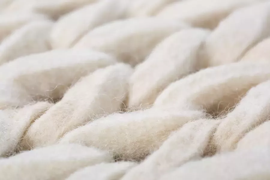 Home affaire Wollen kleed Noyack Handgeweven kleed tricot-look met de hand geweven zuivere wol - Foto 8