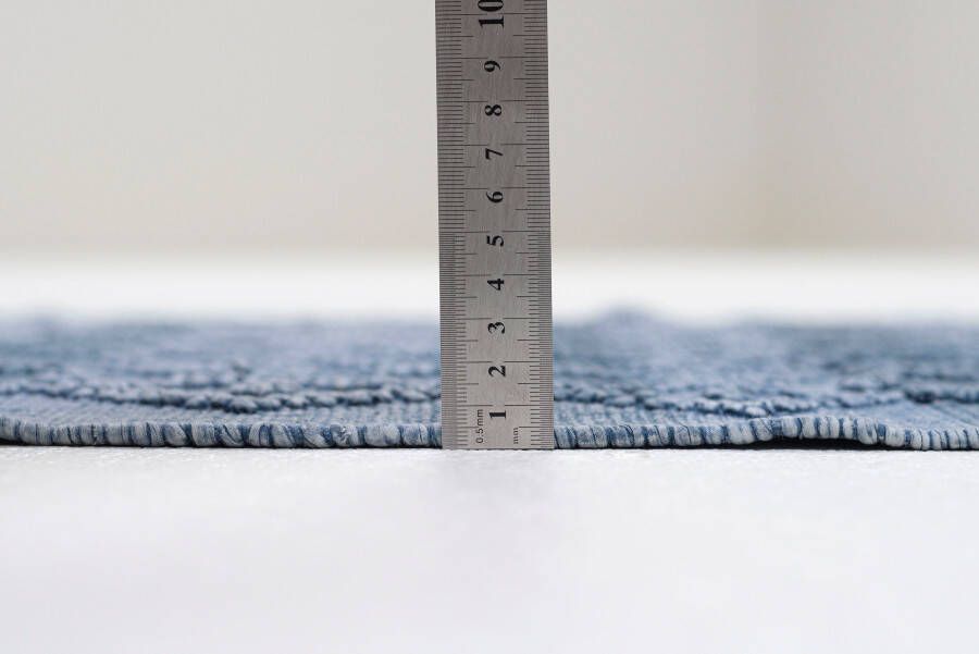 TOM TAILOR HOME Badmat Vintage wash Badmat uni kleuren ruitpatroon met franjes 100% katoen (1 stuk) - Foto 4