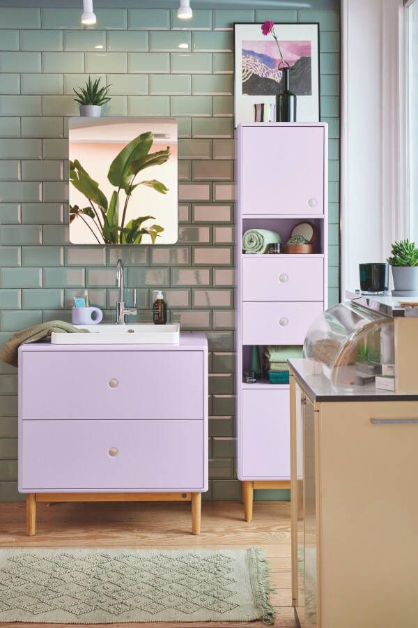 TOM TAILOR HOME Badmat Vintage wash Badmat uni kleuren ruitpatroon met franjes 100% katoen (1 stuk) - Foto 5