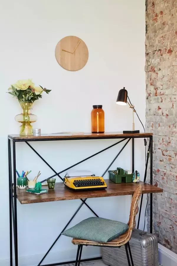 TOM TAILOR HOME Secretaire T-NEST SHELF OFFICE LOW middelhoog open bureaurek van mangohout en metaal - Foto 8