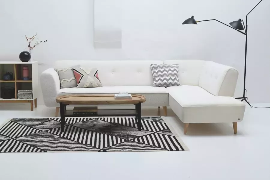 TOM TAILOR HOME Vloerkleed Criss Cross met de hand geweven met franje boho-stijl - Foto 6