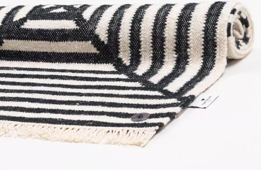 TOM TAILOR HOME Vloerkleed Criss Cross met de hand geweven met franje boho-stijl - Foto 8