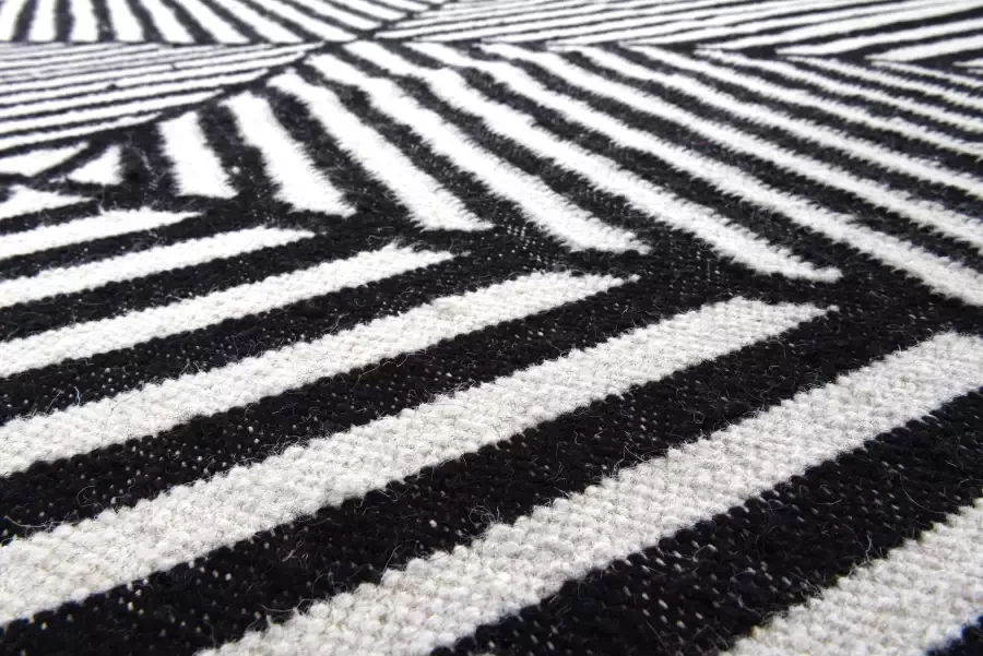 TOM TAILOR HOME Vloerkleed Criss Cross met de hand geweven met franje boho-stijl - Foto 3