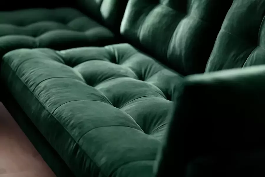 Trends by HG Hoekbank Landau L-vorm in cordstof met metalen voet - Foto 2