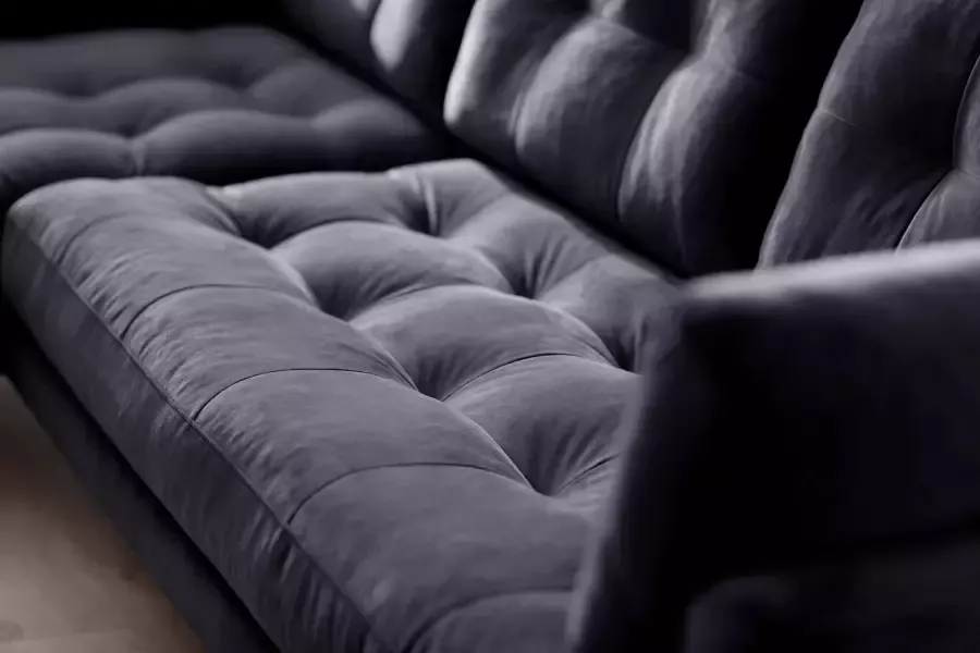 Trends by HG Hoekbank Landau L-vorm in cordstof met metalen voet - Foto 2