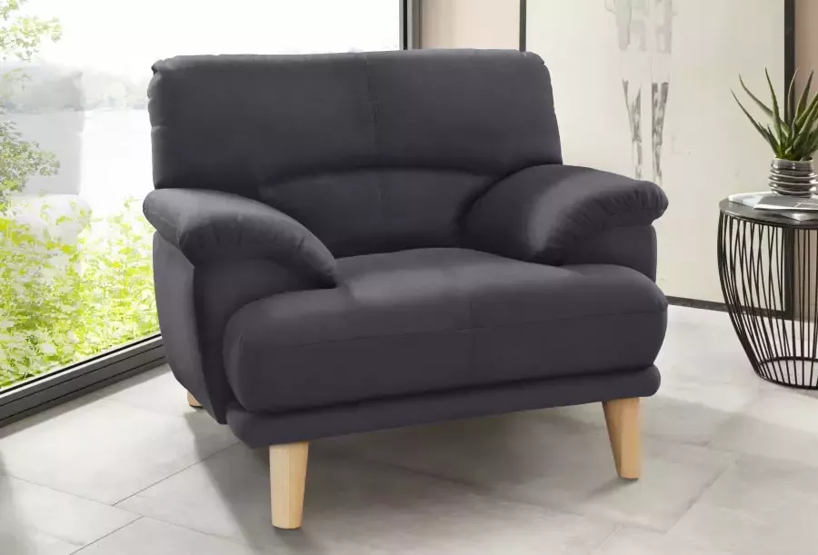TRENDMANUFAKTUR Fauteuil Cecilia loungestoel Italiaans ontwerp comfortabele armleuningen - Foto 2