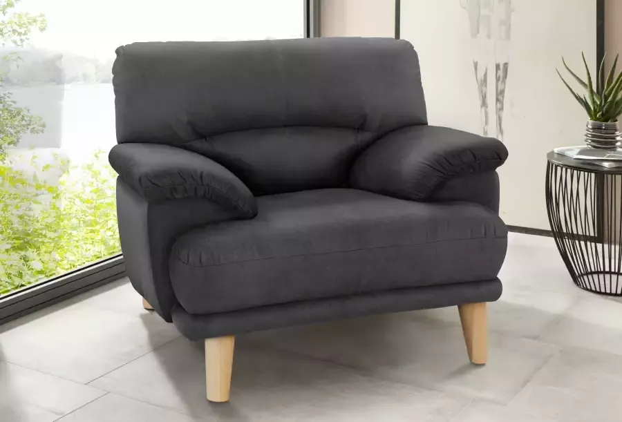 TRENDMANUFAKTUR Fauteuil Cecilia loungestoel Italiaans ontwerp comfortabele armleuningen - Foto 2