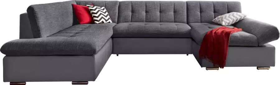 TRENDMANUFAKTUR Zithoek Reggae modern en comfortabel actuele materiaalcombinatie U-vorm - Foto 5