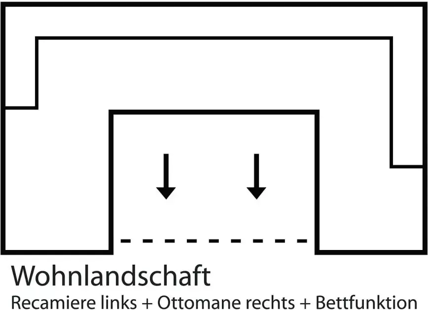 TRENDMANUFAKTUR Zithoek optioneel met bedfunctie