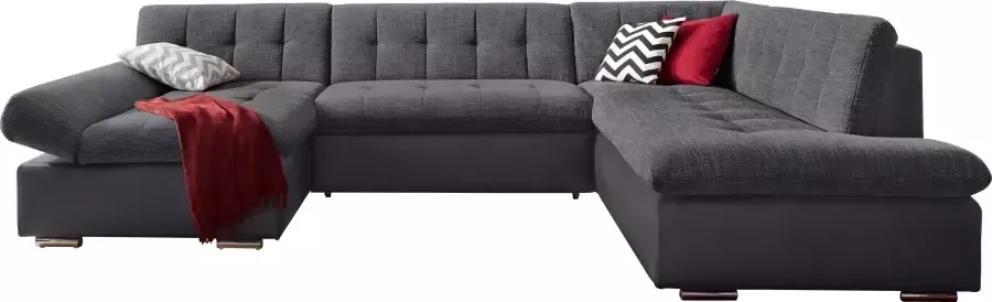 TRENDMANUFAKTUR Zithoek Reggae modern en comfortabel actuele materiaalcombinatie U-vorm - Foto 5