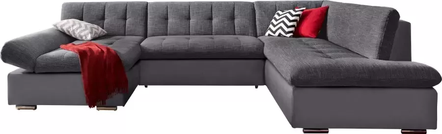 TRENDMANUFAKTUR Zithoek Reggae modern en comfortabel actuele materiaalcombinatie U-vorm - Foto 5