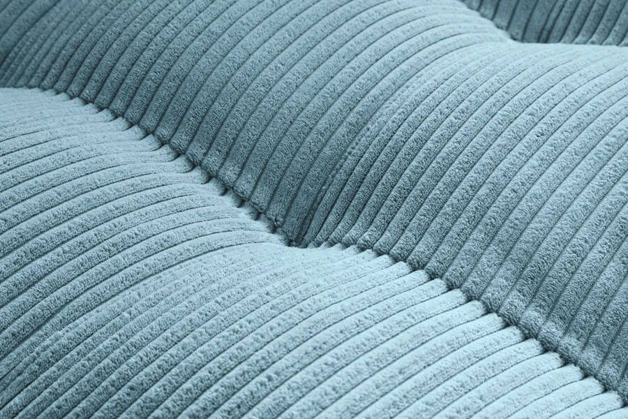 Trends by HG Hoekbank Landau L-vorm in cordstof met metalen voet - Foto 3