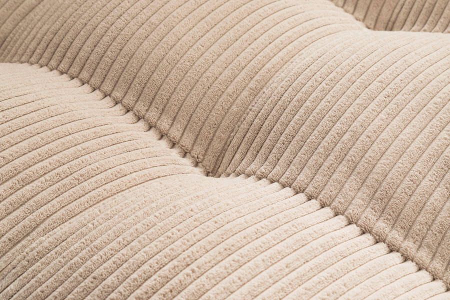 Trends by HG Hoekbank Landau L-vorm in cordstof met metalen voet - Foto 3