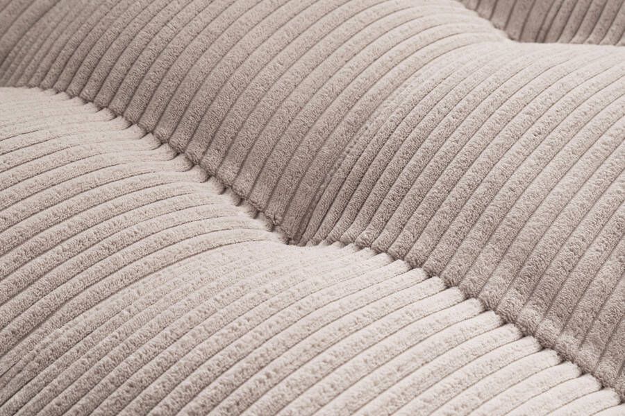 Trends by HG Hoekbank Landau L-vorm in cordstof met metalen voet - Foto 3