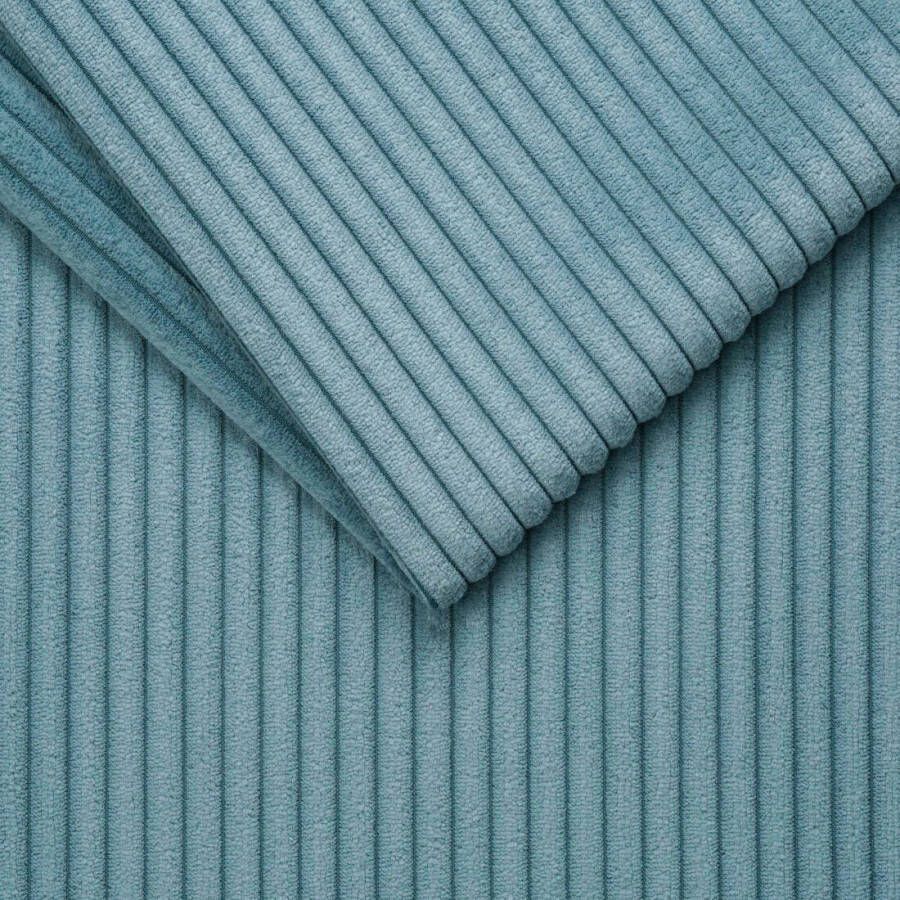 Trends by HG Hoekbank Summer L-vorm in cordstof met metalen voet