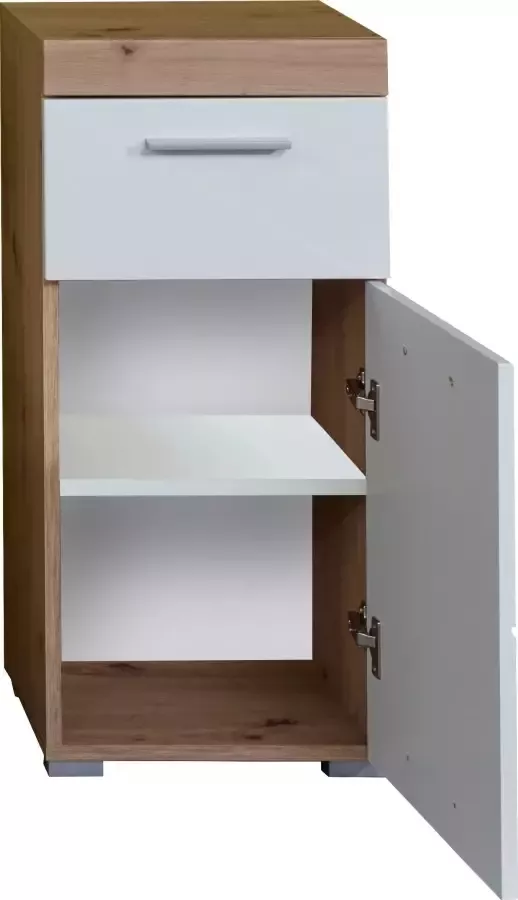 Welltime Badkamerserie Avena Hoge kast WBU spiegelkast commode hangkast u. verlichting (set 5-delig) - Foto 14