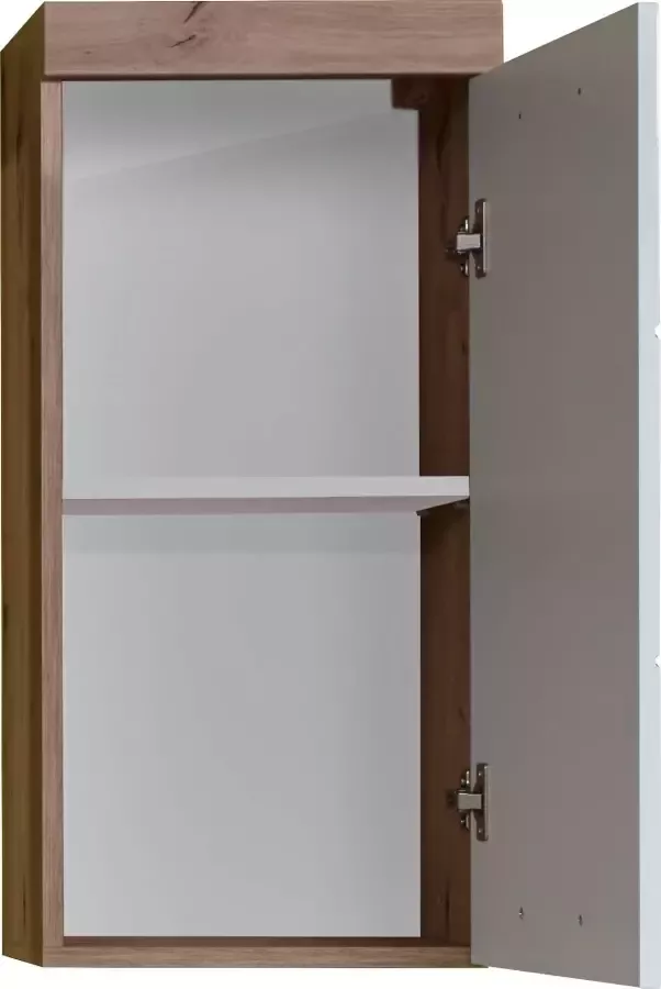 Welltime Badkamerserie Avena Hoge kast WBU spiegelkast commode hangkast u. verlichting (set 5-delig) - Foto 11