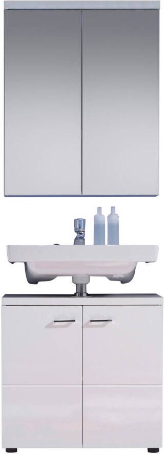 Trendteam smart living Badmeubelcombinatie Nightlife wit hoogglans 2-delig 65 x 185 cm - Foto 7