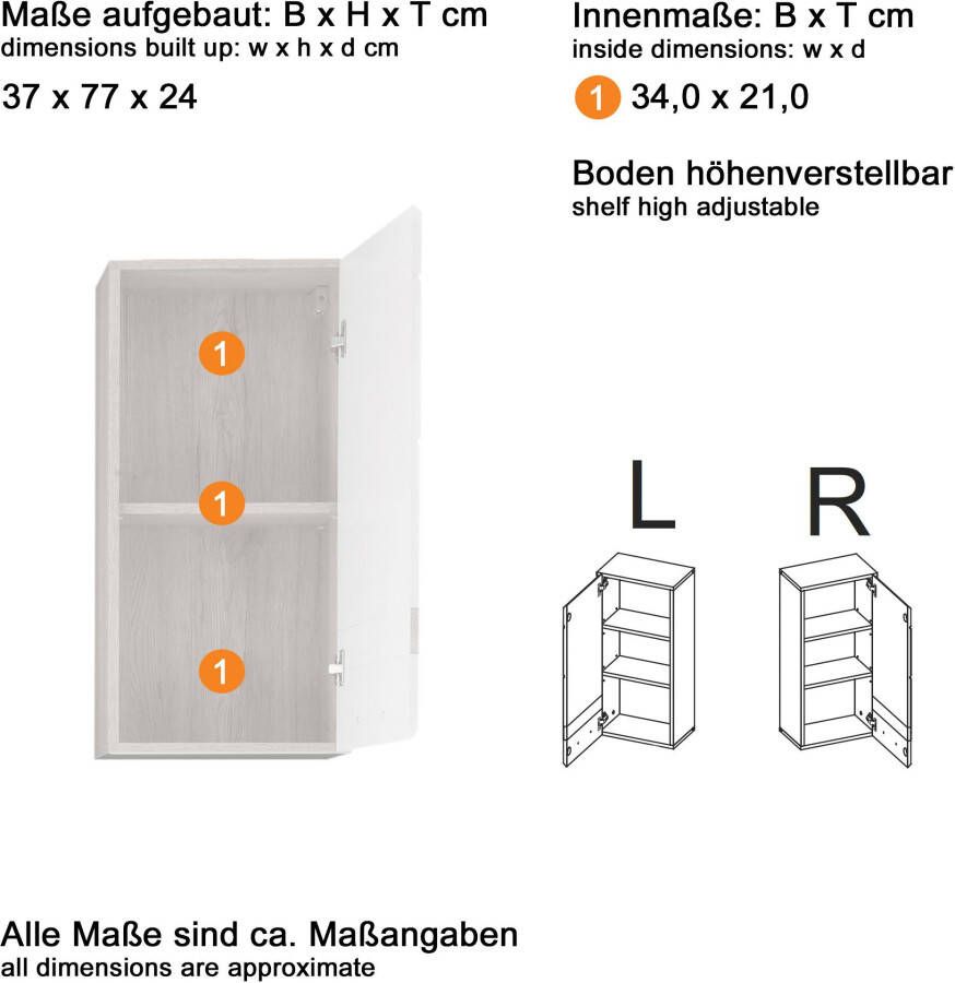 Welltime Badkamerserie Toulon Voordeelset 3-delig + wastafelonderkast bxhxd: ca. 110 x 182 x 34 cm (3-delig) - Foto 7