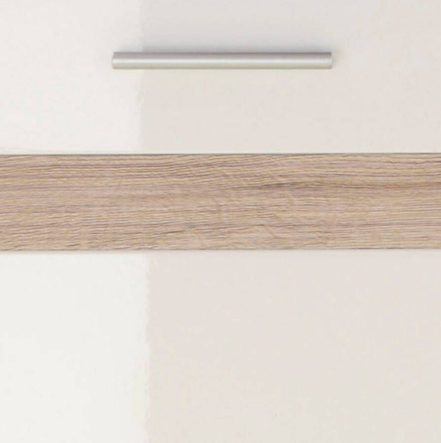 Trendteam smart living SetOne badkamer E met spiegelkast decor licht eiken wit hoogglans - Foto 10