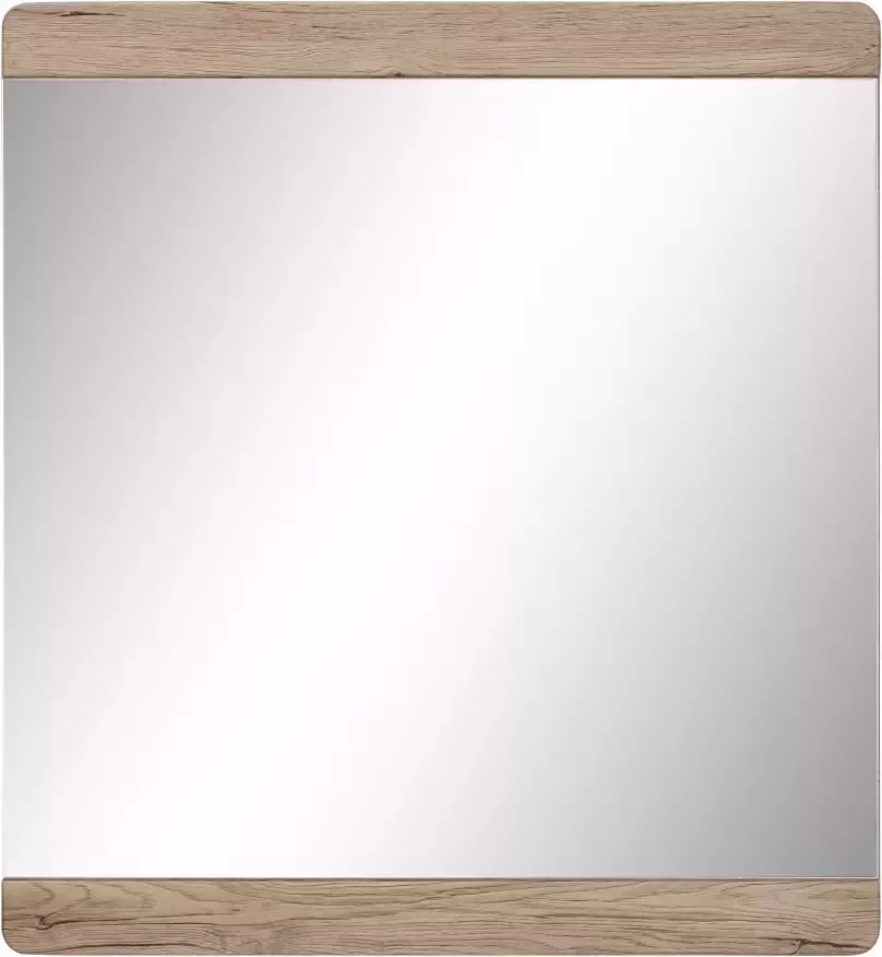 Trendteam smart living Badkamer wandspiegel spiegel Malea 65 x 70 x 4 cm in eiken San Remo Light (Nb.) met groot spiegeloppervlak - Foto 2