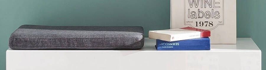 INOSIGN Bankkussen Avena grijs zitkussen 49 x 32 cm rechthoekig bekleding: 100% polypropyleen (1 stuk) - Foto 5