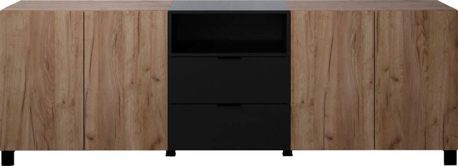 INOSIGN Dressoir Kriens Sidetable eiken lichtbruin matzwart breedte 227 cm hoogte 78 cm - Foto 10