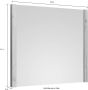 Trendteam smart living Dakota wandspiegel wit ambachtelijk eiken afmetingen (gemonteerd B x H x D): 78 x 69 x 4 cm - Thumbnail 9