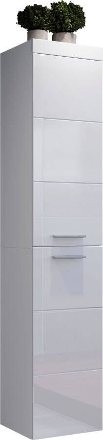 Trendteam smart living Devon Hoge kast voor de badkamer 35 x 170 x 33 cm wit hoogglans wit met veel opbergruimte - Foto 5