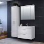 Trendteam smart living Devon Hoge kast voor de badkamer 35 x 170 x 33 cm wit hoogglans wit met veel opbergruimte - Thumbnail 10