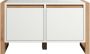 Trendteam smart living Dakota bank wit ambachtelijk eikenhout afmetingen (gemonteerd B x H x D): 78 x 46 x 40 cm - Thumbnail 3