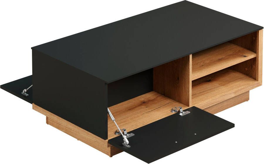 INOSIGN Salontafel Premont ca.-afm. (bxhxd): 110x42x60 cm salontafel rechthoekig eiken zwart (1 stuk) - Foto 9