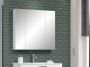 Trendteam smart living spiegelkast hout front: wit hoogglans Body: gerookt zilver 80 x 63 x 16 cm - Thumbnail 2
