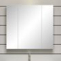 Trendteam smart living spiegelkast hout front: wit hoogglans Body: gerookt zilver 80 x 63 x 16 cm - Thumbnail 8