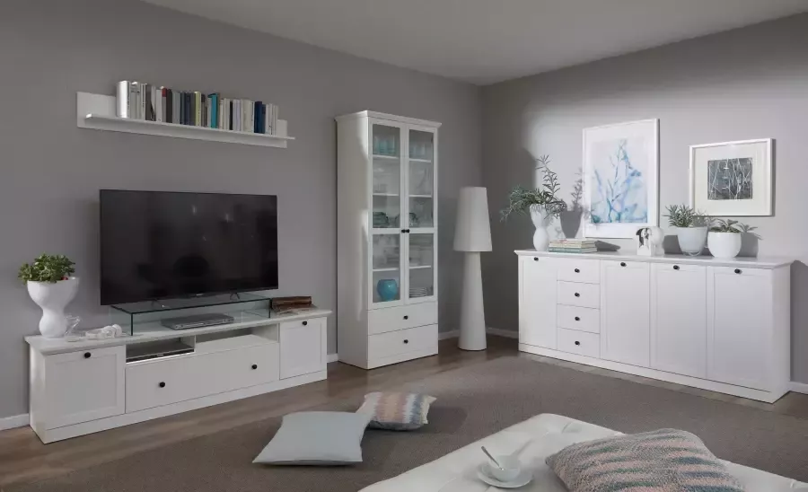 Home affaire Tv-meubel Baxter tijdloze landelijke stijl verlichting optioneel - Foto 4