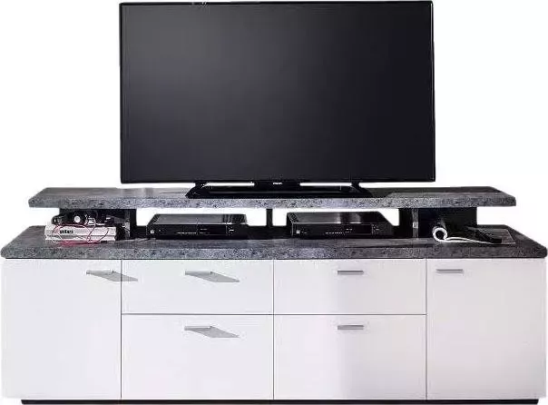 INOSIGN Tv-meubel Mood Lowboard met TV-opzetstuk Voor televisies tot 60 inch (2 stuks) - Foto 6