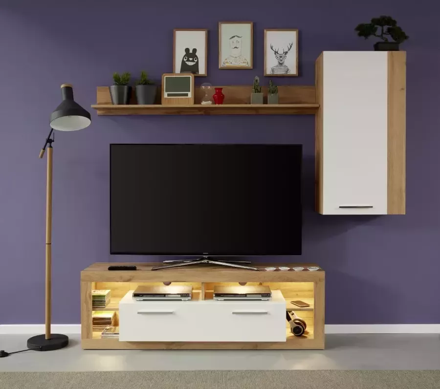 INOSIGN Tv-meubel GWENDOLYN gemakkelijk te onderhouden design verlichting optioneel veelzijdig te combineren - Foto 2