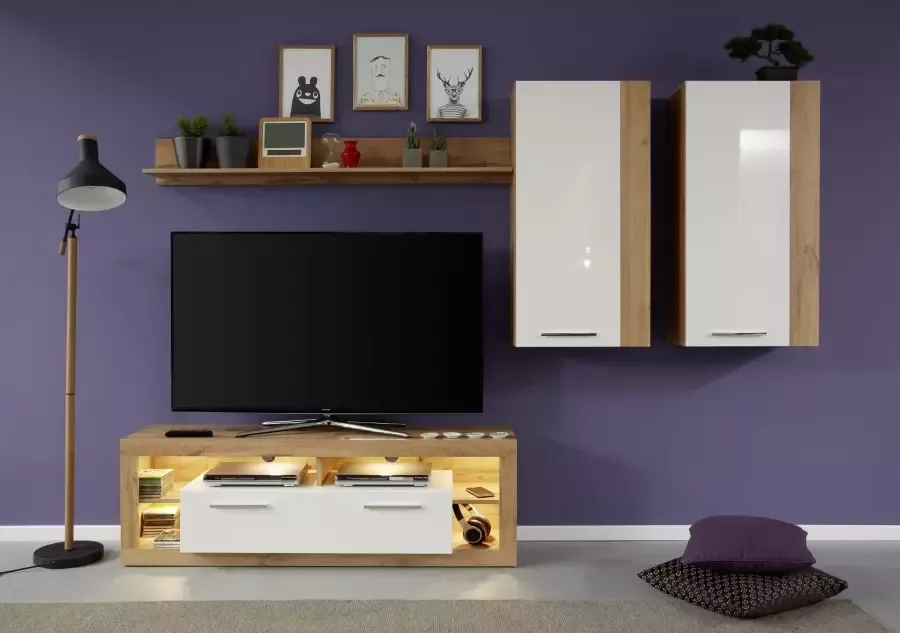 INOSIGN Tv-meubel GWENDOLYN gemakkelijk te onderhouden design verlichting optioneel veelzijdig te combineren - Foto 5
