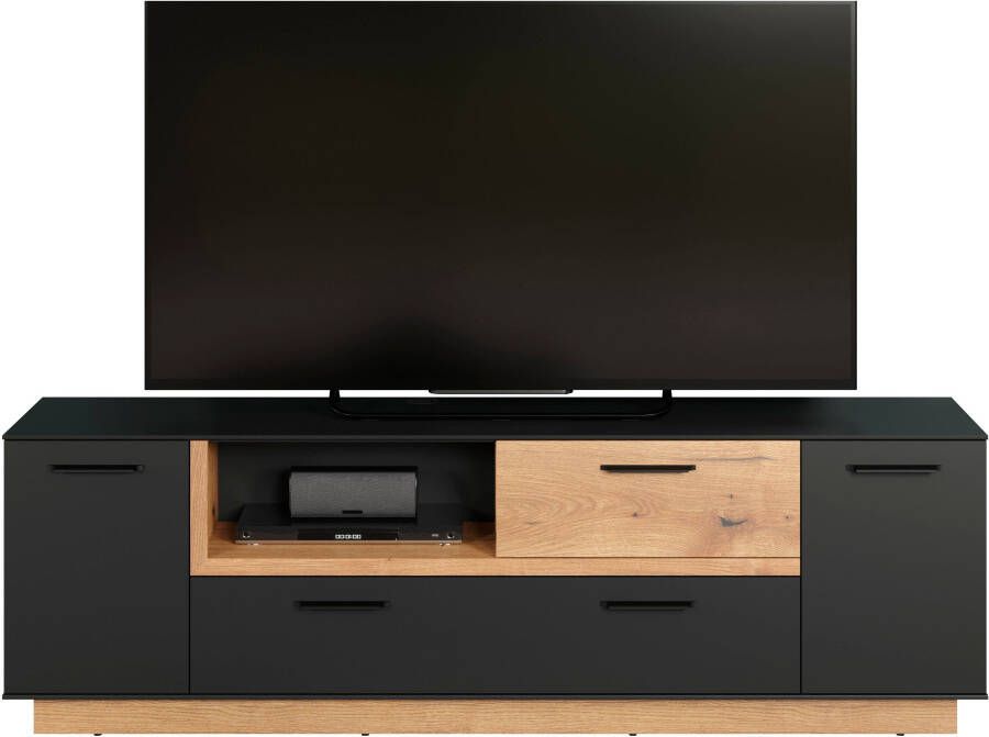 INOSIGN Tv-meubel Premont ca. 187 cm breed tweekleurige tv-kast modern eiken staand (1 stuk) - Foto 3